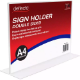 Picture of DEFLECTO SIGN HOLDER T-SHAPE DOUBLE SIDED LANDSCAPE A4 CLEAR