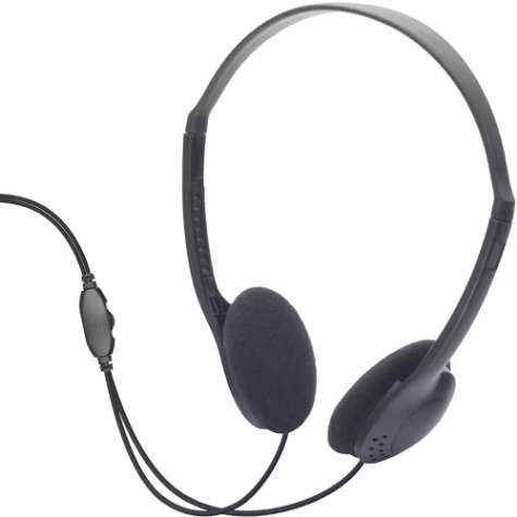 Picture of MOKI LITE HEADPHONES WITH VOLUME CONTROL BLACK