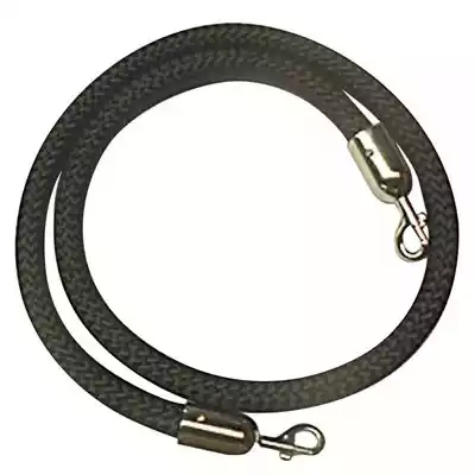 Picture of Q NYLON ROPE 25MM CHROME SNAP ENDS 1.5M BLACK