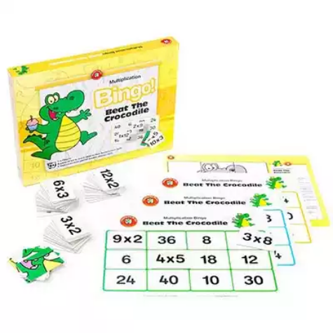 Picture of LEARNING CAN BE FUN BEAT THE CROCODILE BINGO MULTIPLICATION GAME