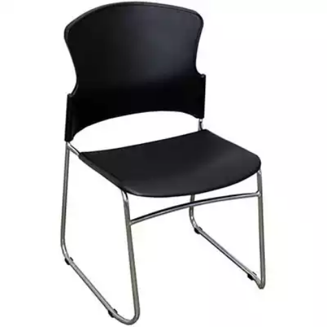 Picture of STEELCO ADAM VISITOR CHAIR SLED BASE PLASTIC BLACK