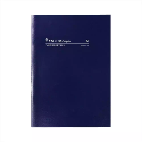 Picture of COLLINS COLPLAN 51.C59 EARLY EDITION PLANNER DIARY MONTH TO VIEW A4 BLUE