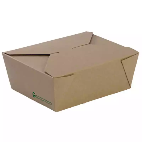 Picture of BIOPAK BIOBOARD LUNCH BOX MEDIUM 152 X 120 X 64MM PACK 50