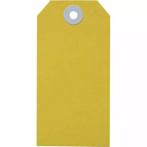 Picture of AVERY 14140 SHIPPING TAG SIZE 4 108 X 54MM YELLOW BOX 1000