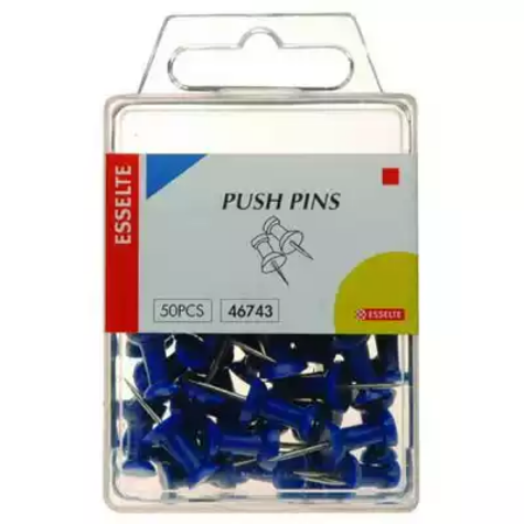 Picture of ESSELTE PUSH PINS BLUE PACK 50