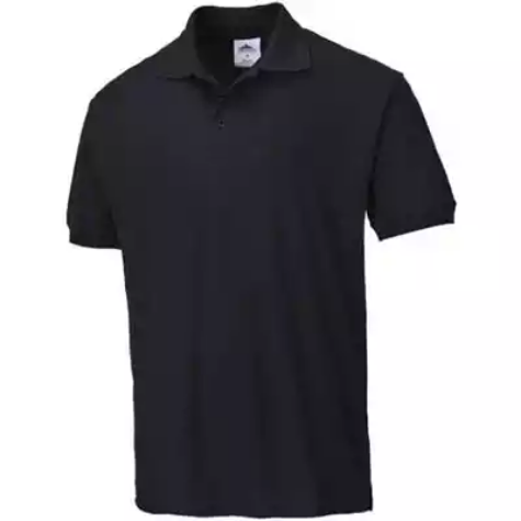 Picture of PORTWEST B210 NAPLES MENS POLO SHIRT BLACK XS