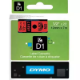 Picture of DYMO 45017 D1 LABELLING TAPE 12MM X 7M BLACK ON RED