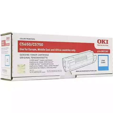 Picture of OKI 43872311 C5650/C5750 TONER CARTRIDGE CYAN