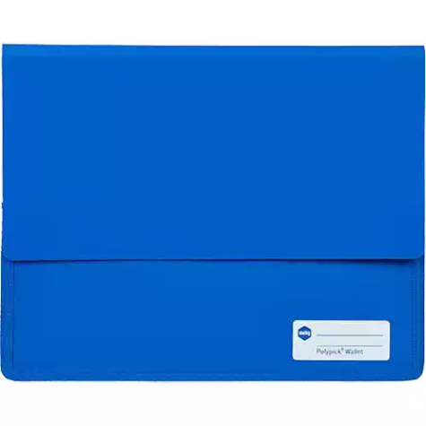 Picture of MARBIG POLYPICK DOCUMENT WALLET HEAVY DUTY A4 BLUE