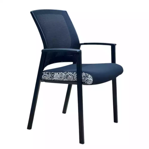 Picture of ORANGE DUST DARWIN VISITOR CHAIR 505 X 450 X 875MM DOTS BLACK