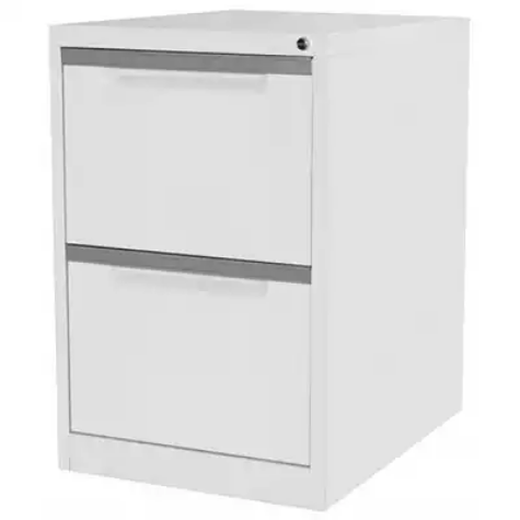 Picture of MERCURY FILING CABINET 2 DRAWER 470 X 620 X 710MM WHITE SATIN