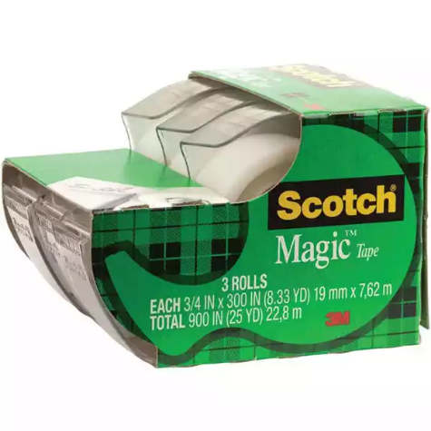 Picture of SCOTCH 3105 MAGIC TAPE DISPENSER CADDY 19MM X 7.6M PACK 3