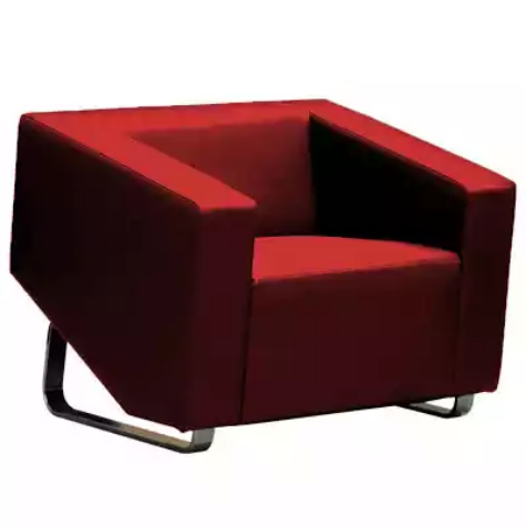 Picture of CUBE SOFA LOUNGE SINGLE SEATER RED