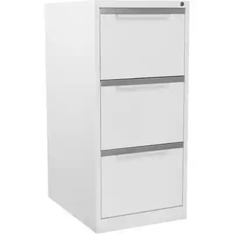 Picture of MERCURY FILING CABINET 3 DRAWER 470 X 620 X 1015MM WHITE SATIN