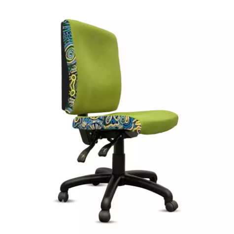 Picture of ORANGE DUST SPECTRUM KATHERINE OFFICE CHAIR HIGH BACK 510 X 450 X 990MM EUCALYPTUS GREEN