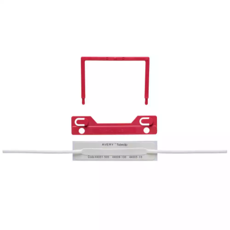 Picture of AVERY 44009R TUBECLIP RED BOX 100