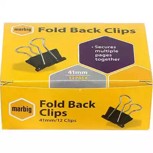 Picture of MARBIG FOLDBACK CLIP 41MM BOX 12