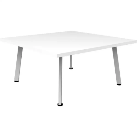 Picture of RAPIDLINE ETERNITY COFFEE TABLE 900 X 900MM NATURAL WHITE/WHITE SATIN