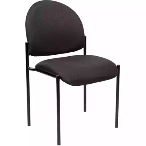 Picture of YS DESIGN STACKING VISITORS CHAIR MEDIUM BACK BLACK