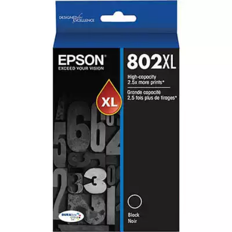 Picture of EPSON 802XL INK CARTRIDGE HIGH YIELD BLACK