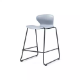 Picture of SYLEX KALEIDO 650H STOOL WITH BLACK SLED FRAME GREY SEAT
