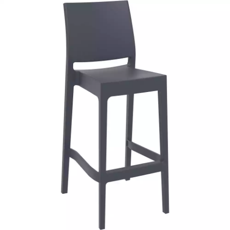 Picture of SIESTA MAYA BARSTOOL 75 450 X 510 X 1080MM ANTHRACITE