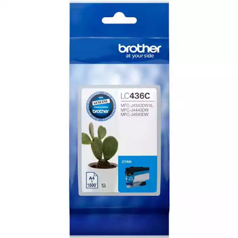 Picture of BROTHER LC436 INVESTMENT INK CARTRIDGE CYAN