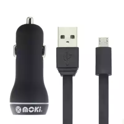 Picture of MOKI CAR CHARGER AND SYNCHARGE CABLE USB-A TO MICRO-USB 900MM BLACK