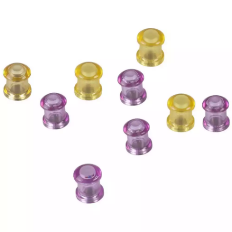 Picture of QUARTET EXTRA STRONG MAGNETS CIRCLE PURPLE/GOLD PACK 10