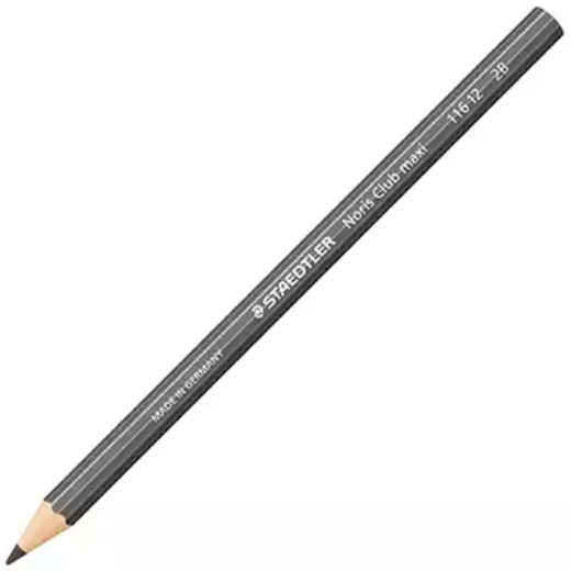 Picture of STAEDTLER 116 NORIS CLUB MAXI LEARNER GRAPHITE PENCILS 2B BOX 12