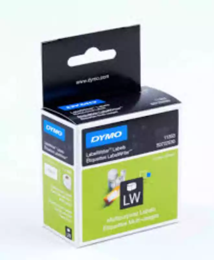 Picture of DYMO 11353 LW MULTI-PURPOSE LABELS 13 X 25MM WHITE ROLL 1000