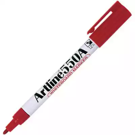 Picture of ARTLINE 550A WHITEBOARD MARKER BULLET 1.2MM RED