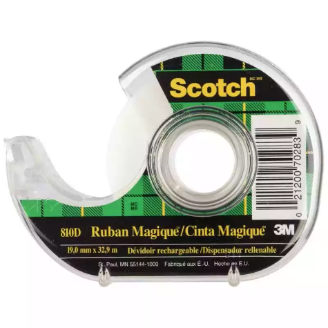 Picture of SCOTCH 810 MAGIC TAPE IN DISPENSER 19MM X 33M