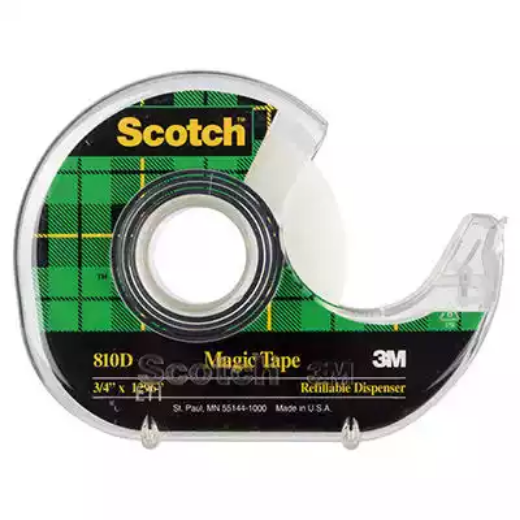 Picture of SCOTCH 810 MAGIC TAPE IN DISPENSER 19MM X 33M