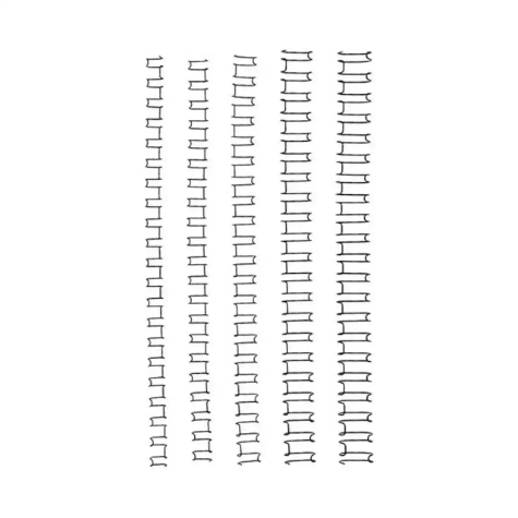 Picture of GBC WIRE BINDING COMB 21 LOOP 6MM A4 SILVER PACK 100