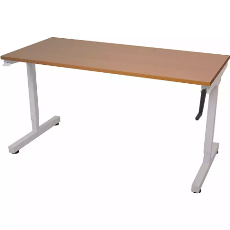 Picture of RAPIDLINE TRIUMPH MANUAL HEIGHT ADJUSTABLE WORKSTATION 1500 X 700MM BEECH