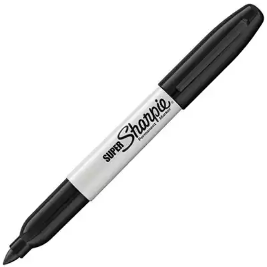 Picture of SHARPIE SUPER PERMANENT MARKER BULLET FINE 1.5MM BLACK