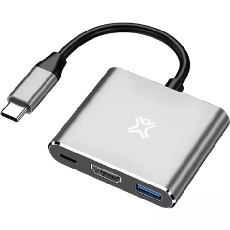 Picture of XTREMEMAC HUB TYPE-C WITH 3 PORTS SILVER