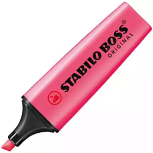 Picture of STABILO BOSS HIGHLIGHTER CHISEL PINK