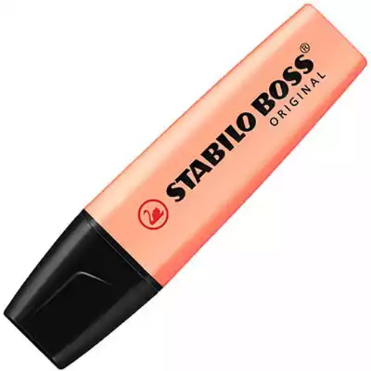 Picture of STABILO BOSS HIGHLIGHTER CHISEL PASTEL CREAMY PEACH