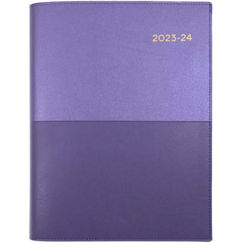 Picture of COLLINS VANESSA FY145.V55 FINANCIAL YEAR DIARY DAY TO PAGE A4 PURPLE