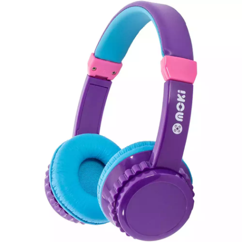 Picture of MOKI PLAY SAFE VOLUME LIMITED HEADPHONE PURPLE/AQUA