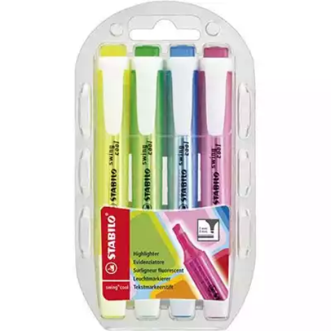 Picture of STABILO SWING COOL HIGHLIGHTER CHISEL WALLET 4
