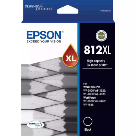 Picture of EPSON 812XL INK CARTRIDGE HIGH YIELD BLACK