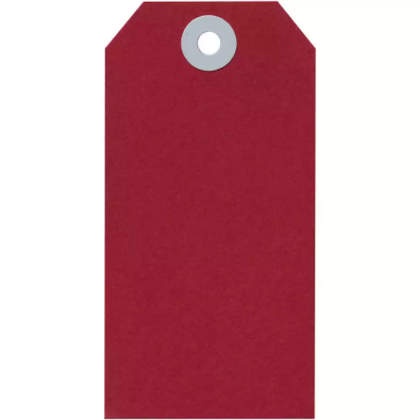 Picture of AVERY 14110 SHIPPING TAG SIZE 4 54 X 108MM RED BOX 1000