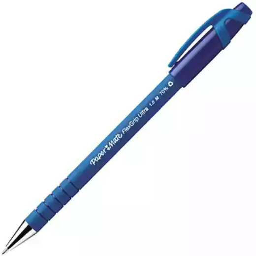 Picture of PAPERMATE FLEXGRIP ULTRA BALLPOINT PEN MEDIUM BLUE