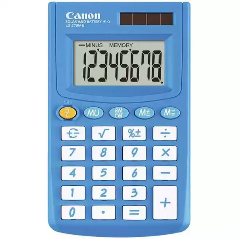 Picture of CANON LS-270VIIB POCKET CALCULATOR 8 DIGIT BLUE