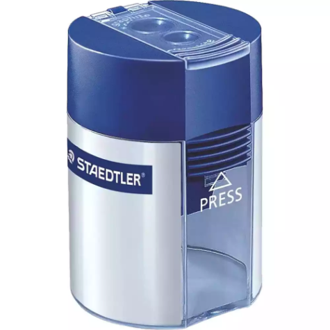 Picture of STAEDTLER 512 001 TUB PENCIL SHARPENER 2-HOLE BLUE