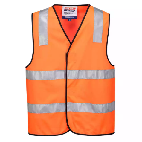 Picture of PRIME MOVER MV102 HI-VIS VEST HOOK N LOOP CLOSURE REFLECTIVE TAPE YELLOW SMALL