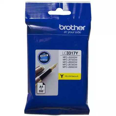 Picture of BROTHER LC3317Y INK CARTRIDGE YELLOW